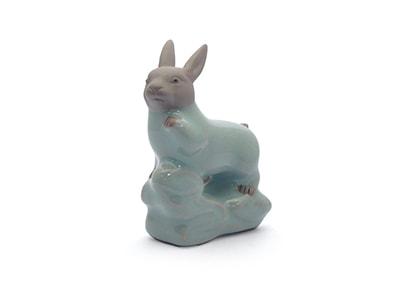 靜心陶冶十二生肖陶瓷 - 兔 (JAI-103)